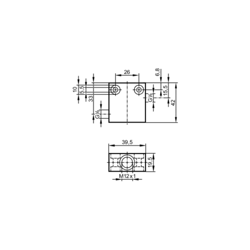 Присоединительный фитинг для небольшого расхода E40434