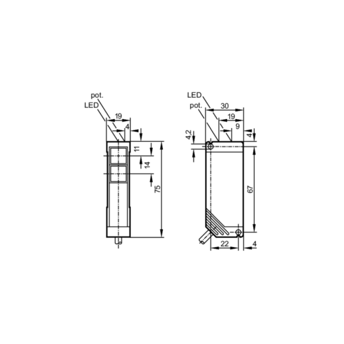 Датчик диффузного отражения OT5001