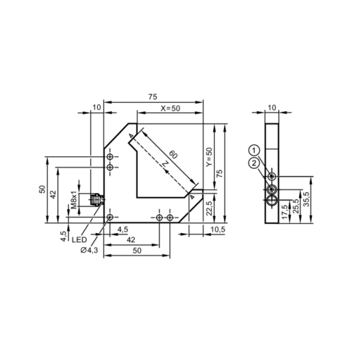 Оптический угловой датчик OPL202