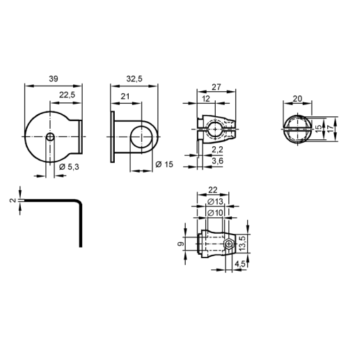 Монтажные наборы для отражателей E21301