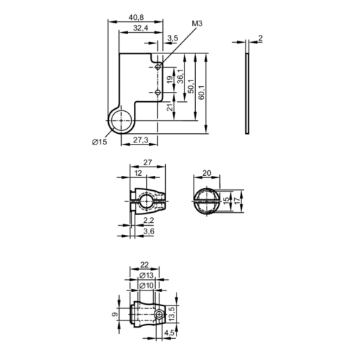 Монтажный набор для фотоэлектрических датчиков E21095