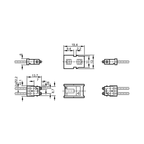 Оптоволоконный однолучевой световой барьер E20772