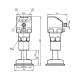 Датчик давления с дисплеем и установкой заподлицо PI2307