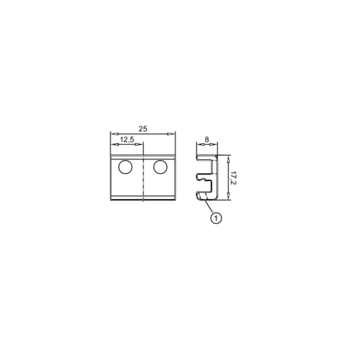 Монтажный адаптер для пневматических цилиндров Bosch Rexroth E12164