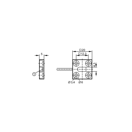 Оптоволоконный однолучевой световой барьер E20757