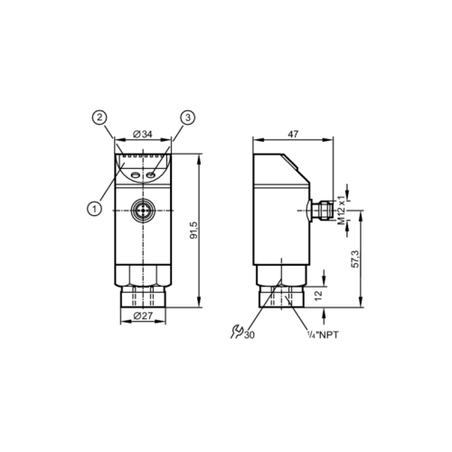 Датчик давления с дисплеем PY2209