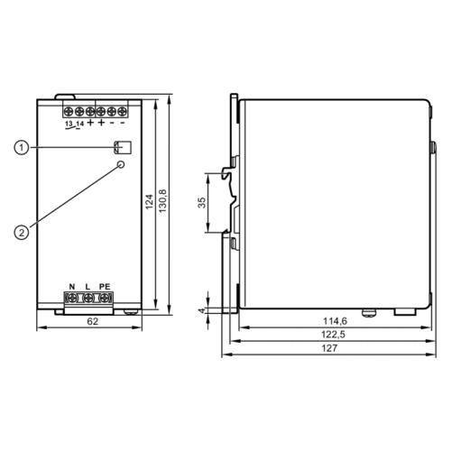 Блок питания 24 V DC, импульсный DN4013