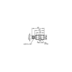 Индуктивный датчик в цельнометаллическом корпусе IGC263 IGC263