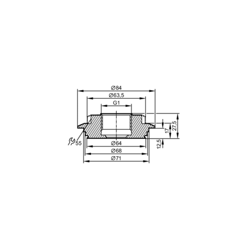 Присоединительный фитинг Varivent E33622