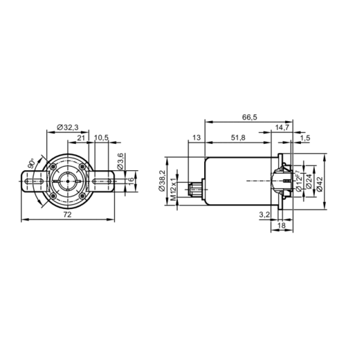 Инкрементальный энкодер с полым валом RA3110 RA3110