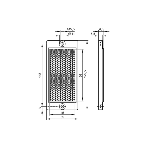 Рефлектор для рефлекторных датчиков E20453