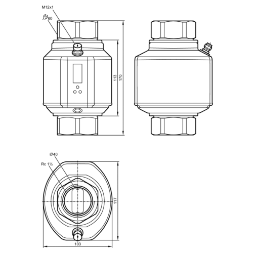 Магнитно-индуктивный датчик потока SM9400
