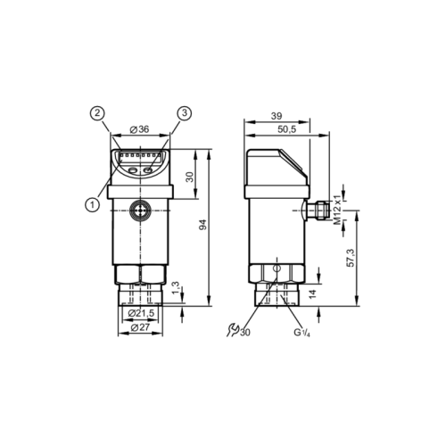 Датчик давления с дисплеем PN014A