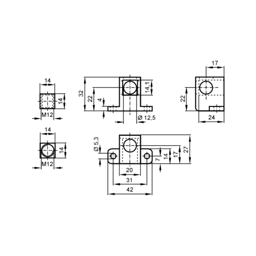 Монтажный набор для алюминиевых профилей E20952