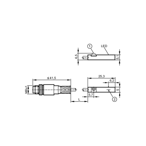 Датчик для цилиндров с Т-образным пазом MK5215 MK5215