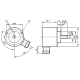 Инкрементальный энкодер со сплошным валом RV1081 RV1081