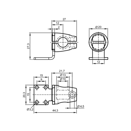 Монтажный набор для датчиков позиционирования E21237