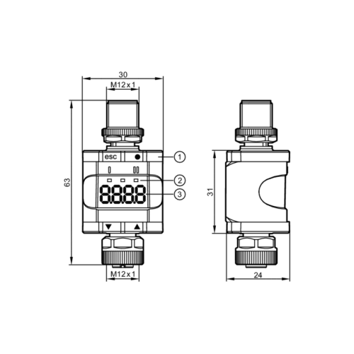 монитор скорости IO-Link - 0...2000 Гц DP2122 DP2122