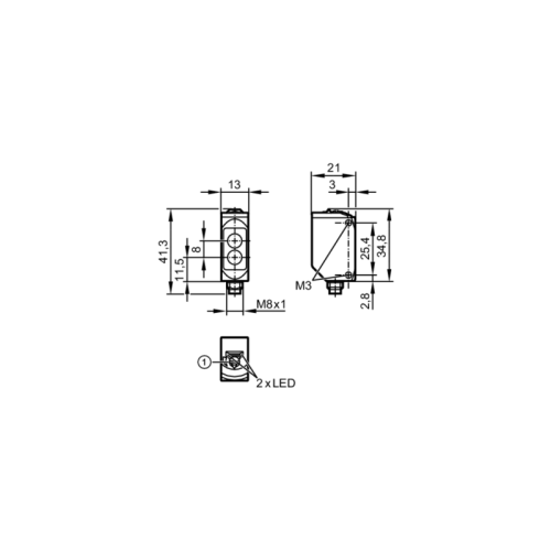 Рефлекторный датчик O6P310