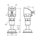 Датчик давления с дисплеем и установкой заподлицо PI2305