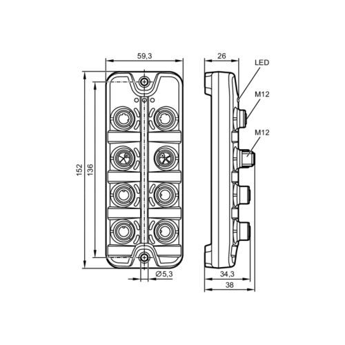 Мастер IO-Link с интерфейсом Profinet AL1400 AL1400