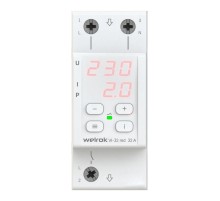Реле напряжения с контролем тока Welrok VI-32 red
