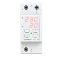Реле напряжения с контролем тока Welrok VI-40 red