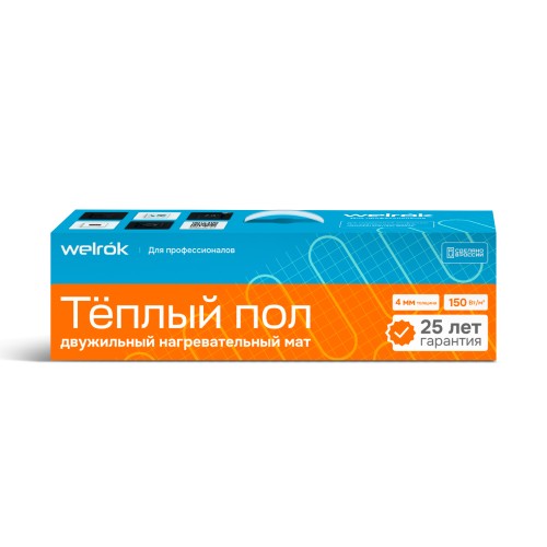 Нагревательный мат Welrok Mat 2 м2 0,300 кВт