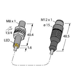 Магнитный датчик TURCK BIM-EG08-Y1X-2-RS4.21T/S90