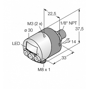 Датчик давления TURCK PK010R-N14AL-2UP8X-V1141