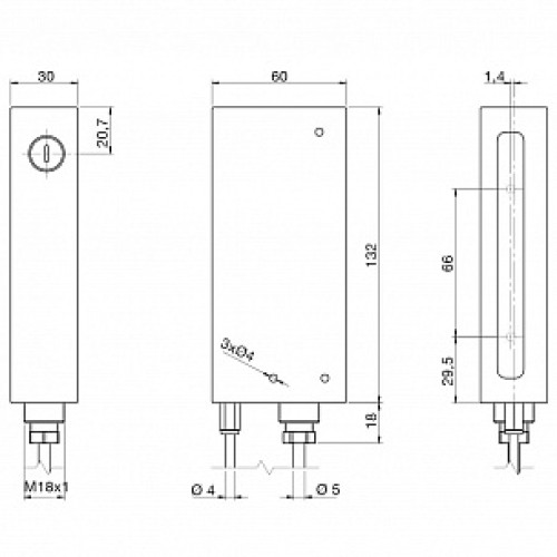 Световая завеса Micro Detectors BX80A/1P-1A86