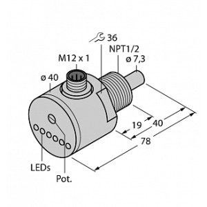 Датчик потока TURCK FCS-N1/2A4-AP8X-H1141