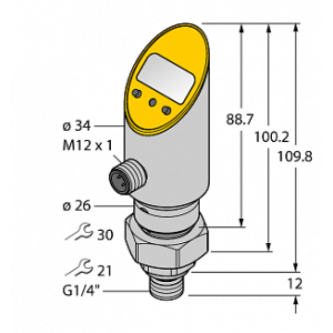 Датчик давления TURCK PS010A-504-LI2UPN8X-H1141