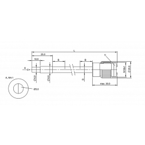 Оптоволоконный кабель Balluff BFO 18A-XAC-SMG-30-2,5