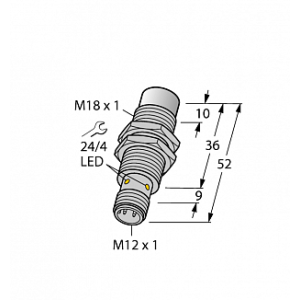 Индуктивный датчик TURCK NI15U-EM18WD-AP6X-H1141