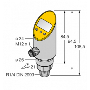 Датчик давления TURCK PS01VR-310-LI2UPN8X-H1141