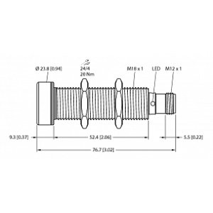  Ультразвуковой датчик TURCK RU100U-EMT18E-LU8X2-H1151