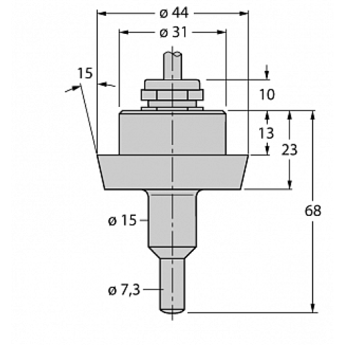 Датчик потока TURCK FCS-DN25A4-NA/D100