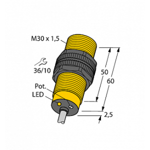 Емкостной датчик уровня TURCK BCF10-S30-VN4X