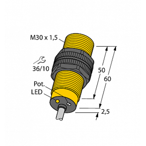 Емкостной датчик уровня TURCK BCF10-S30-VN4X