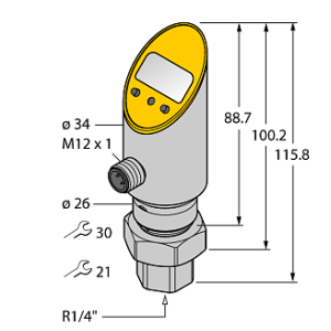 Датчик давления TURCK PS001A-511-2UPN8X-H1141