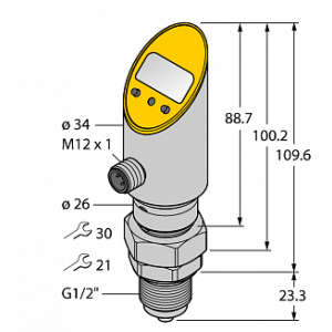 Датчик давления TURCK PS025V-508-2UPN8X-H1141/3GD