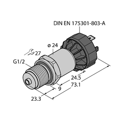 Датчик давления TURCK PT1.6R-1008-U1-DA91/X