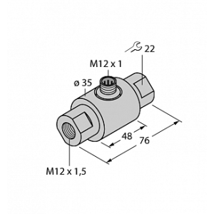 Датчик потока TURCK FCI-D03A4-NA-H1141/M12