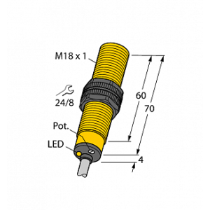 Емкостной датчик уровня TURCK BCF5-S18-AP4X