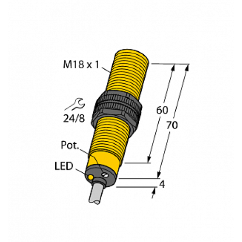 Емкостной датчик уровня TURCK BCF5-S18-AP4X