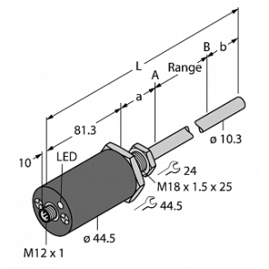  Датчик линейных перемещений TURCK LTX1750M-F10-SSI2-GAF1-X3-H1161