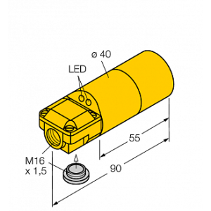 Индуктивный датчик TURCK NI30-K40SR-VN4X2