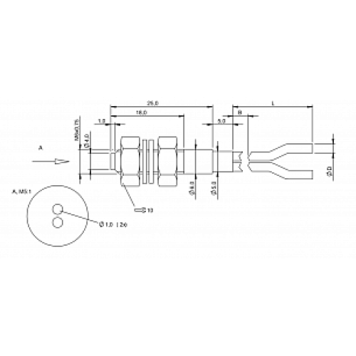 Оптоволоконный кабель Balluff BFO D22-XA-DB-EAK-20-01