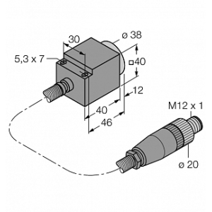 Индуктивный датчик TURCK NI25-CQ40/S1102 5M